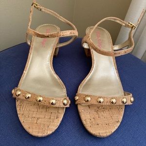 Lilly Pulitzer block sandal